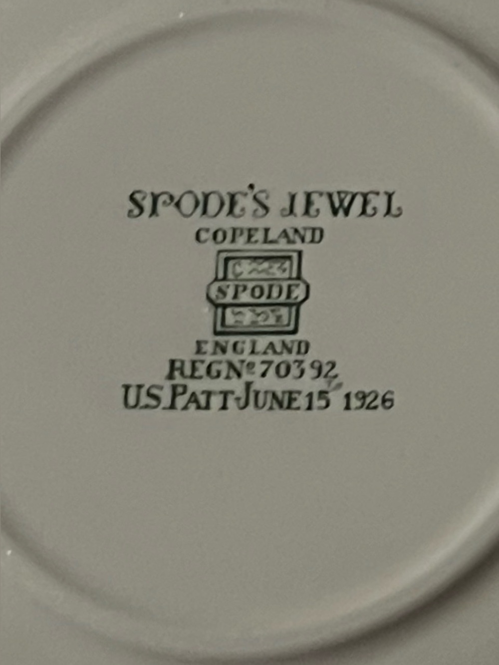 🩷 Antique/Vintage Spode Jewel 1926 Cup & Saucers, England, Set of 4 - Picture 7 of 9
